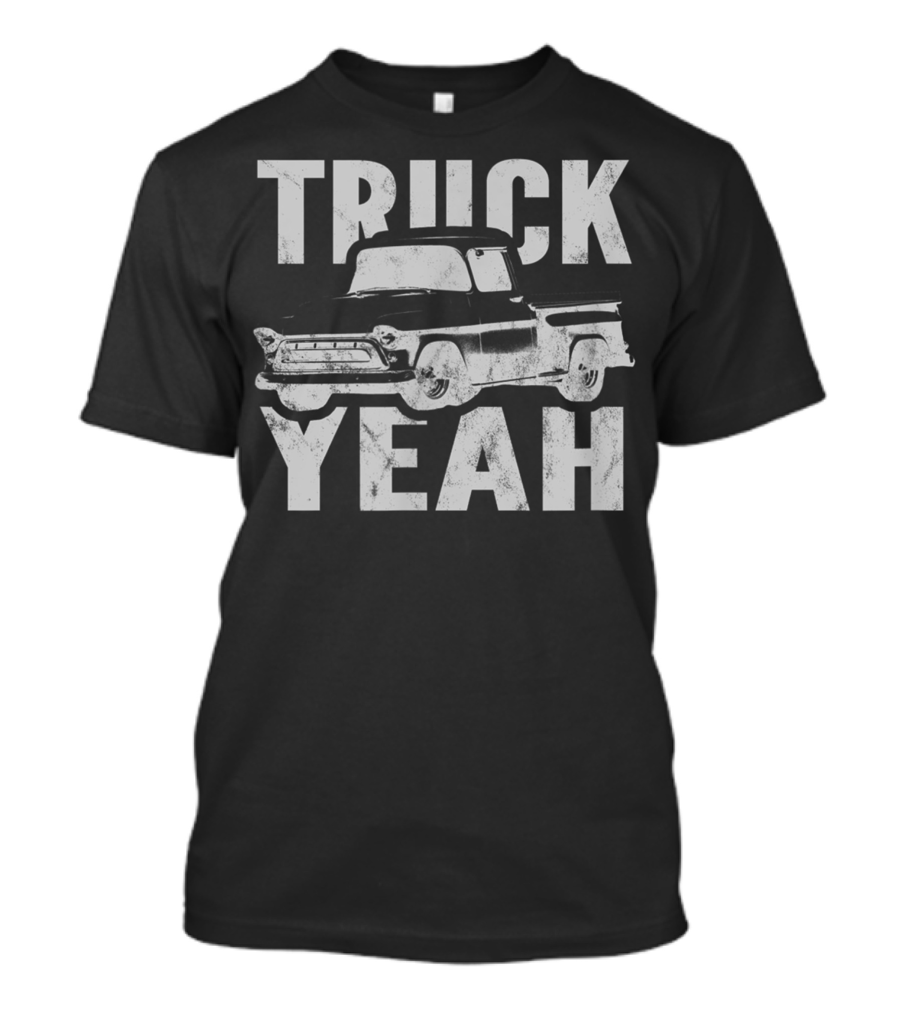 Truck Yeah Classic Pickup Truck Vintage Black T-Shirt