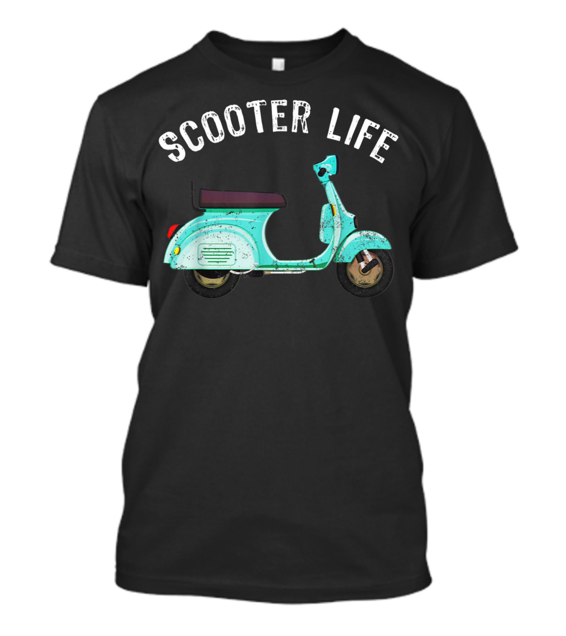 Scooter Life Two Wheels Classic Scooter Motorbike Moped T-Shirt