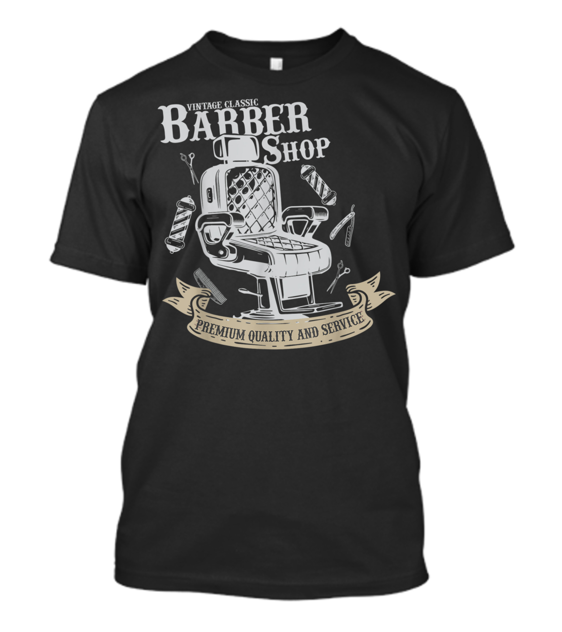 Vintage Classic Barber Shop And Service T-Shirt
