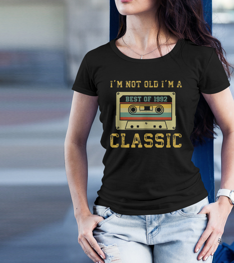 I'm Not Old I'm A Classic Best Of 1992 Vintage Cassette T-Shirt