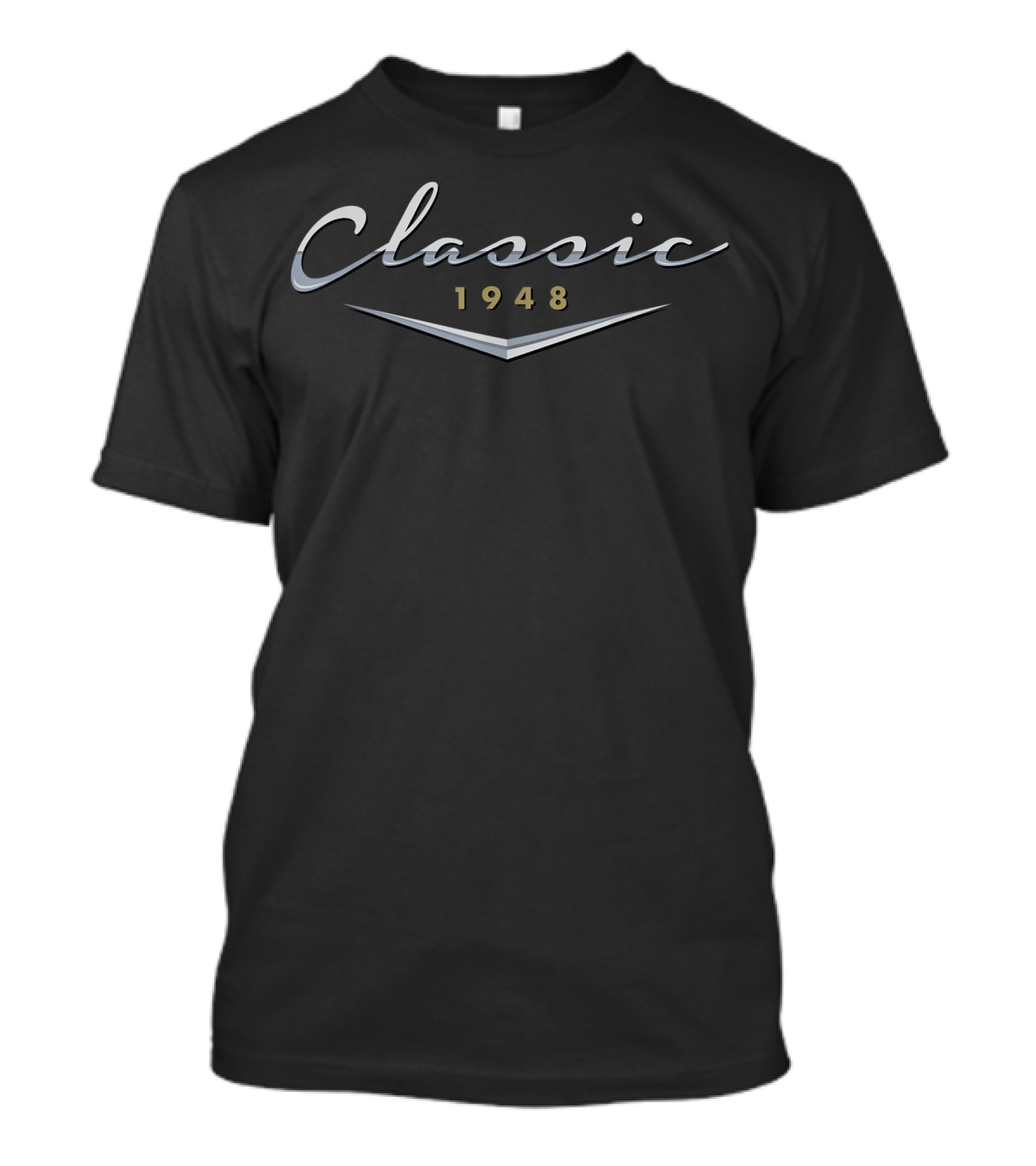 Classic 1948 Vintage Typography T-Shirt