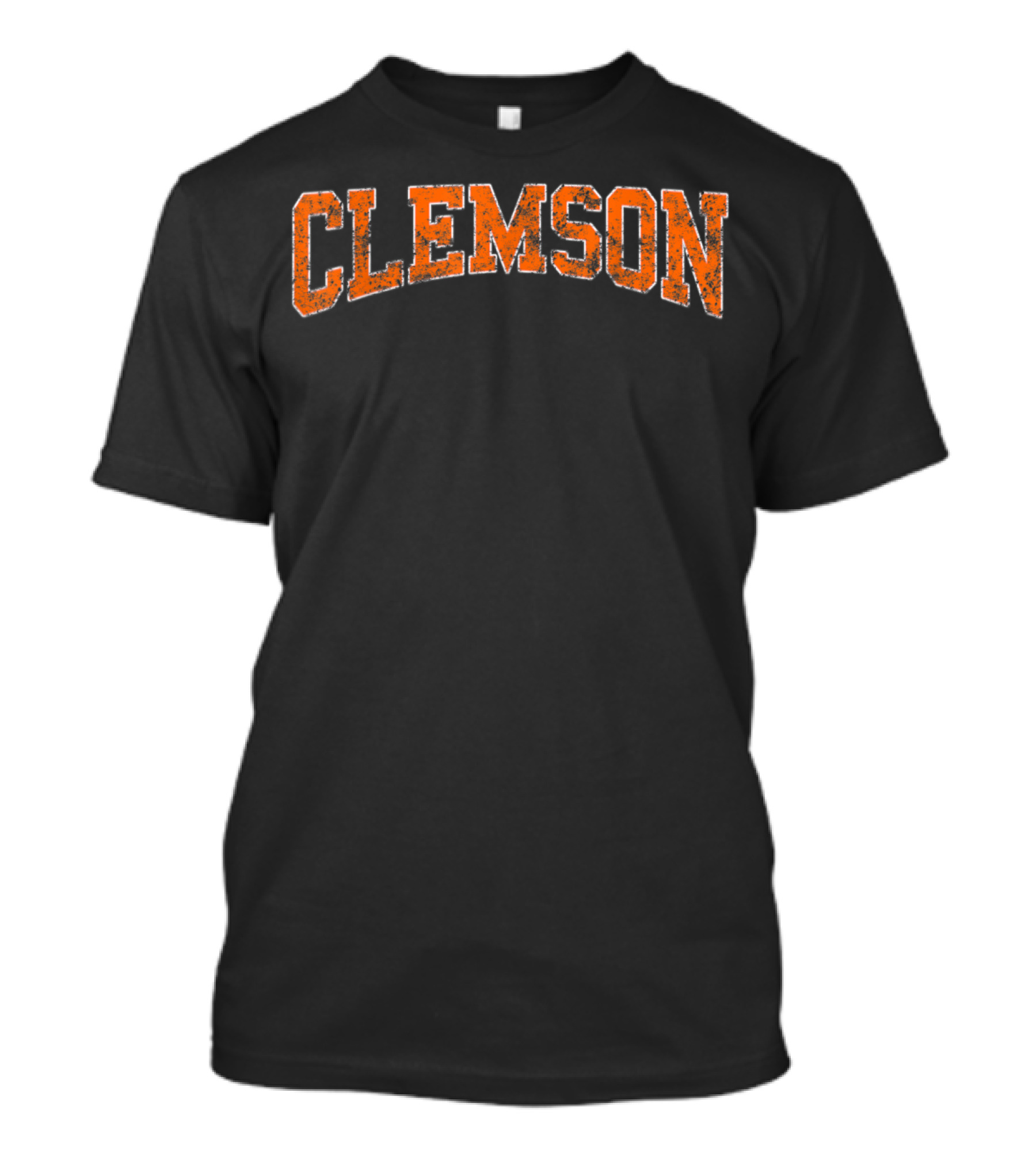 Vintage Weathered Clemson Football Retro Look T-Shirt