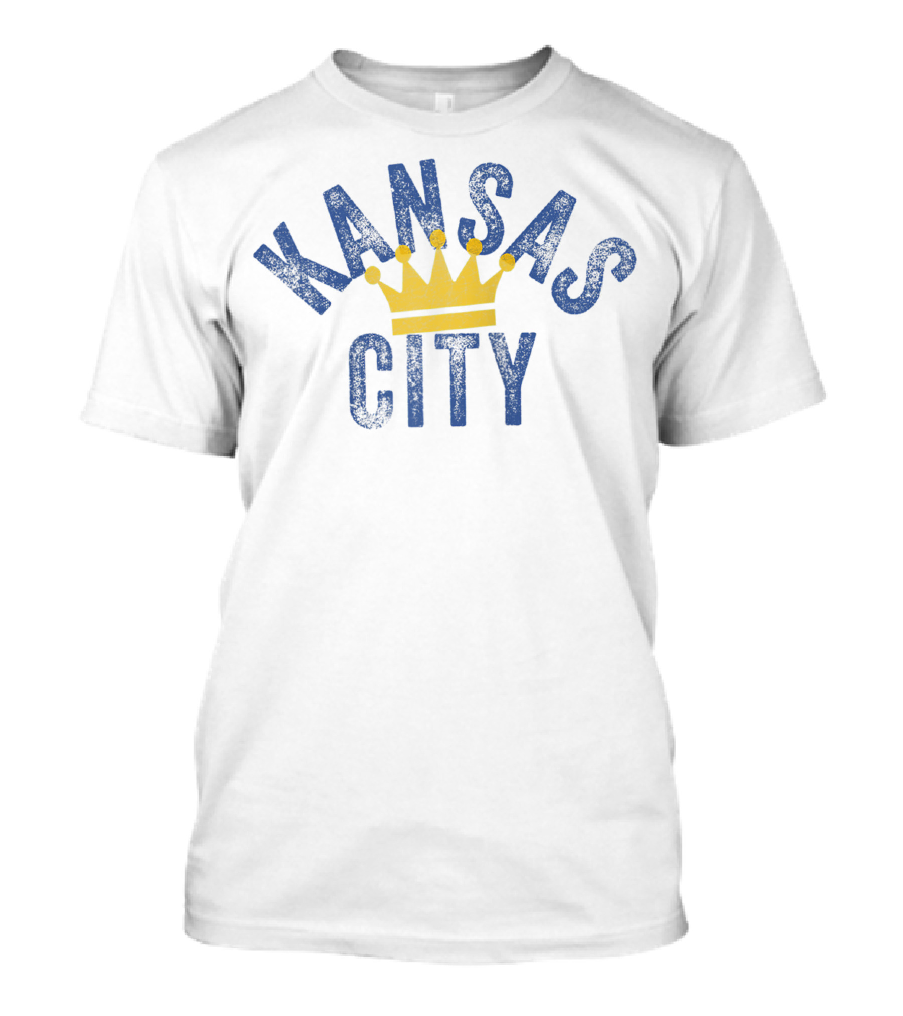 Kansas City Vintage Royal Blue Crown Fan Gear T-Shirt