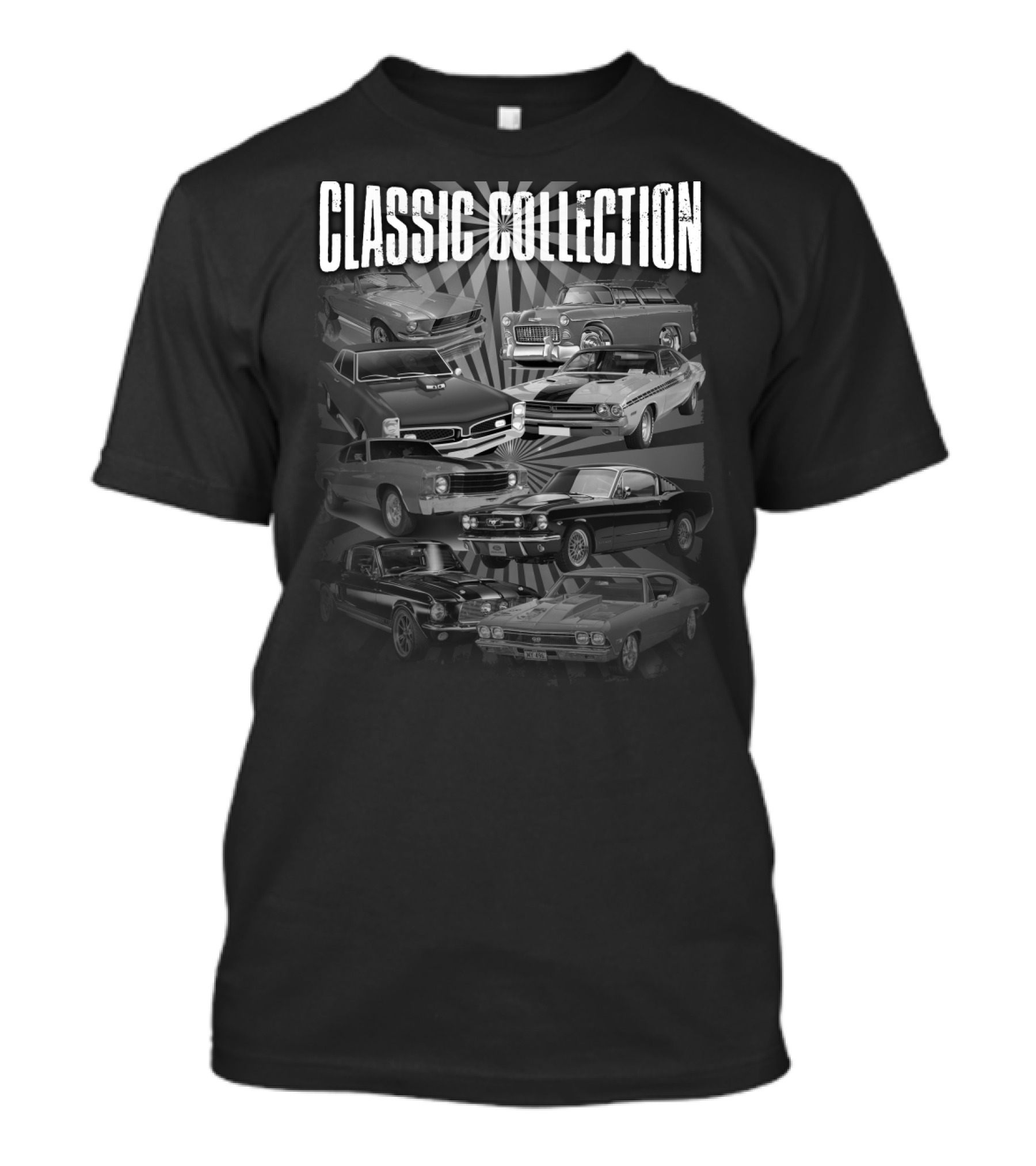 Classic Collection Vintage Muscle Cars Hot Rod T-Shirt