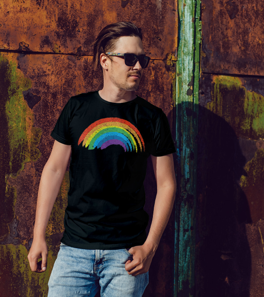 Vintage Rainbow Retro T-Shirt