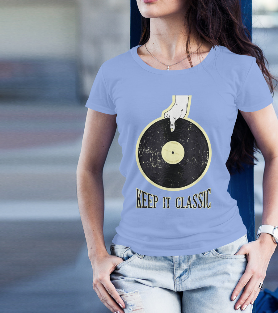 Keep It Classic Vinyl Record Phonograph Record Player T-Shirt