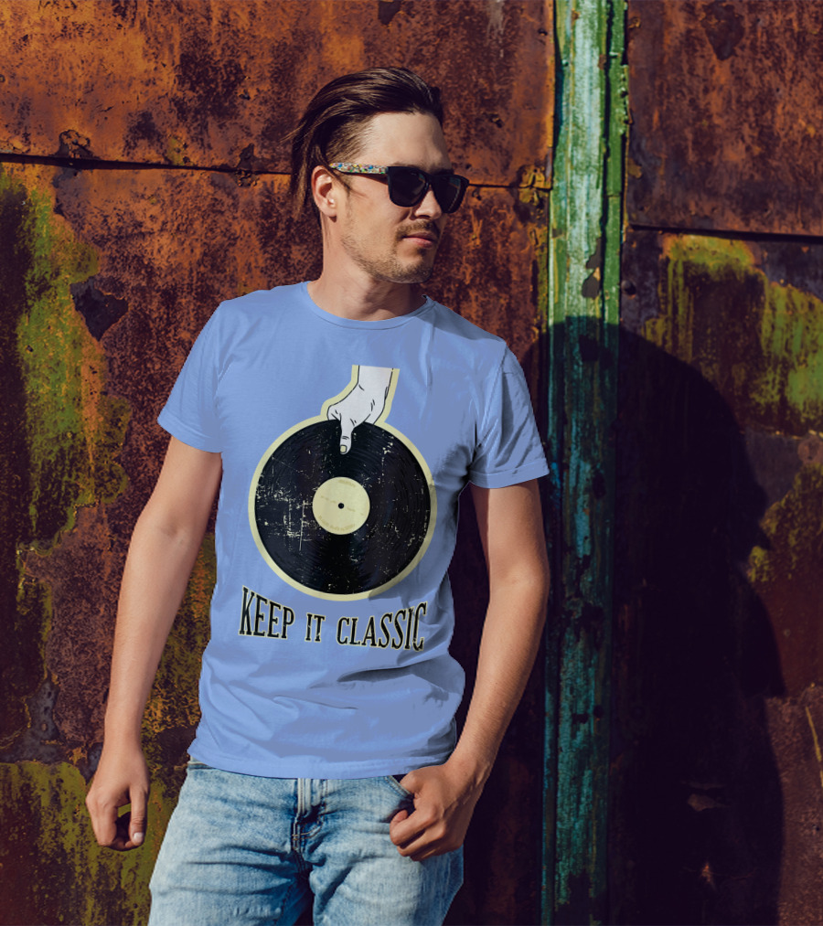 Keep It Classic Vinyl Record Phonograph Record Player T-Shirt