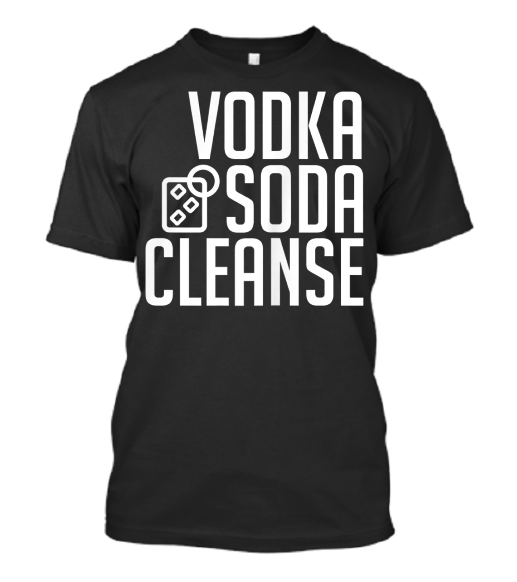 Vodka Soda Cleanse Iconic Beverage Humor T-Shirt