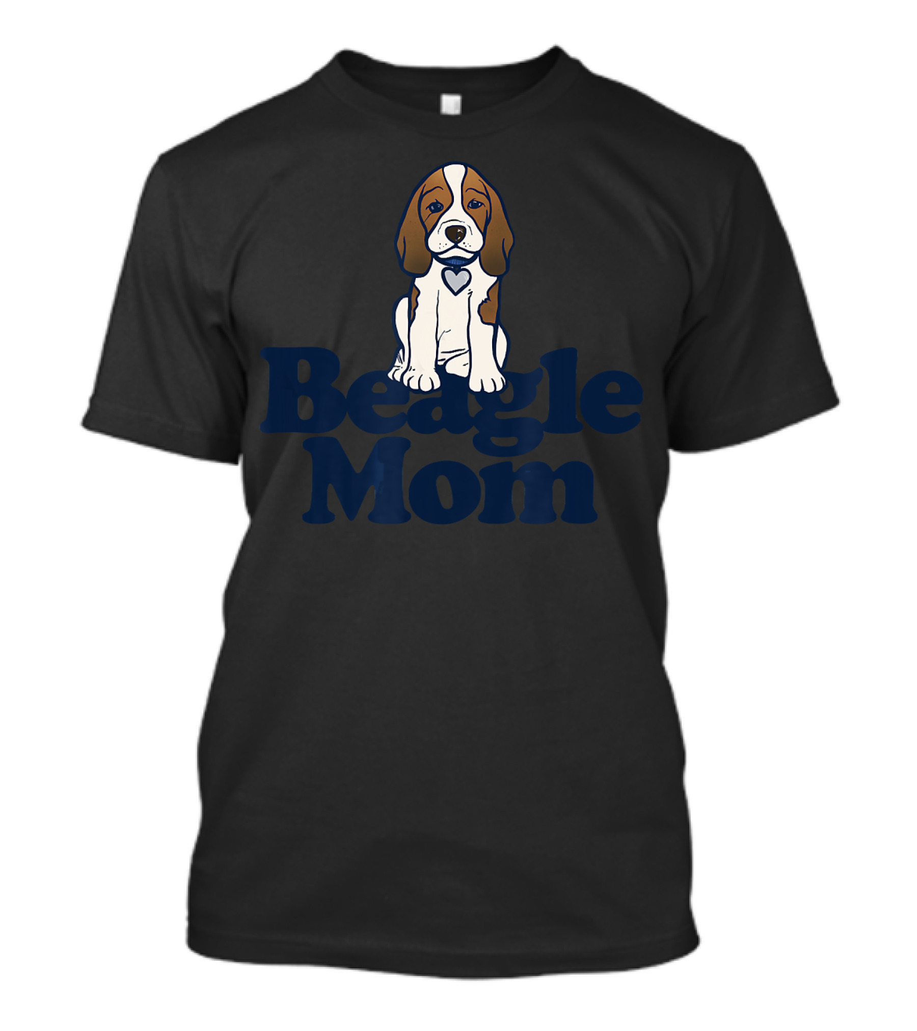 Beagle Mom Cute Beagle Heart Collar T-Shirt