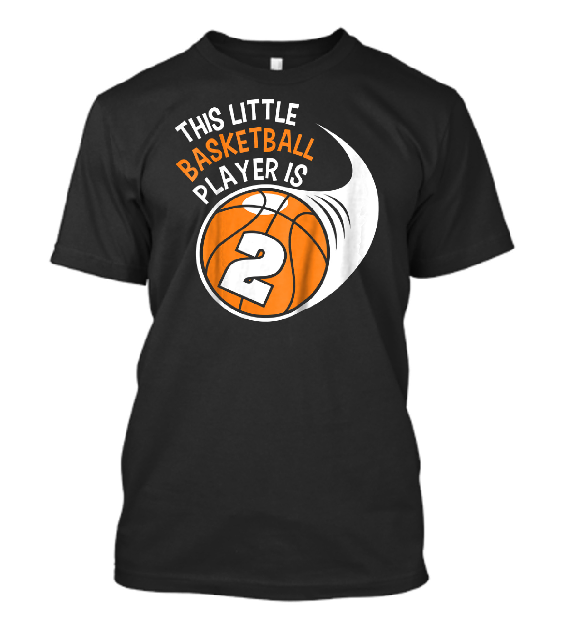 This Little Basketball Player Is 2 Kids 2nd Birthday Boys Basketball T-Shirt