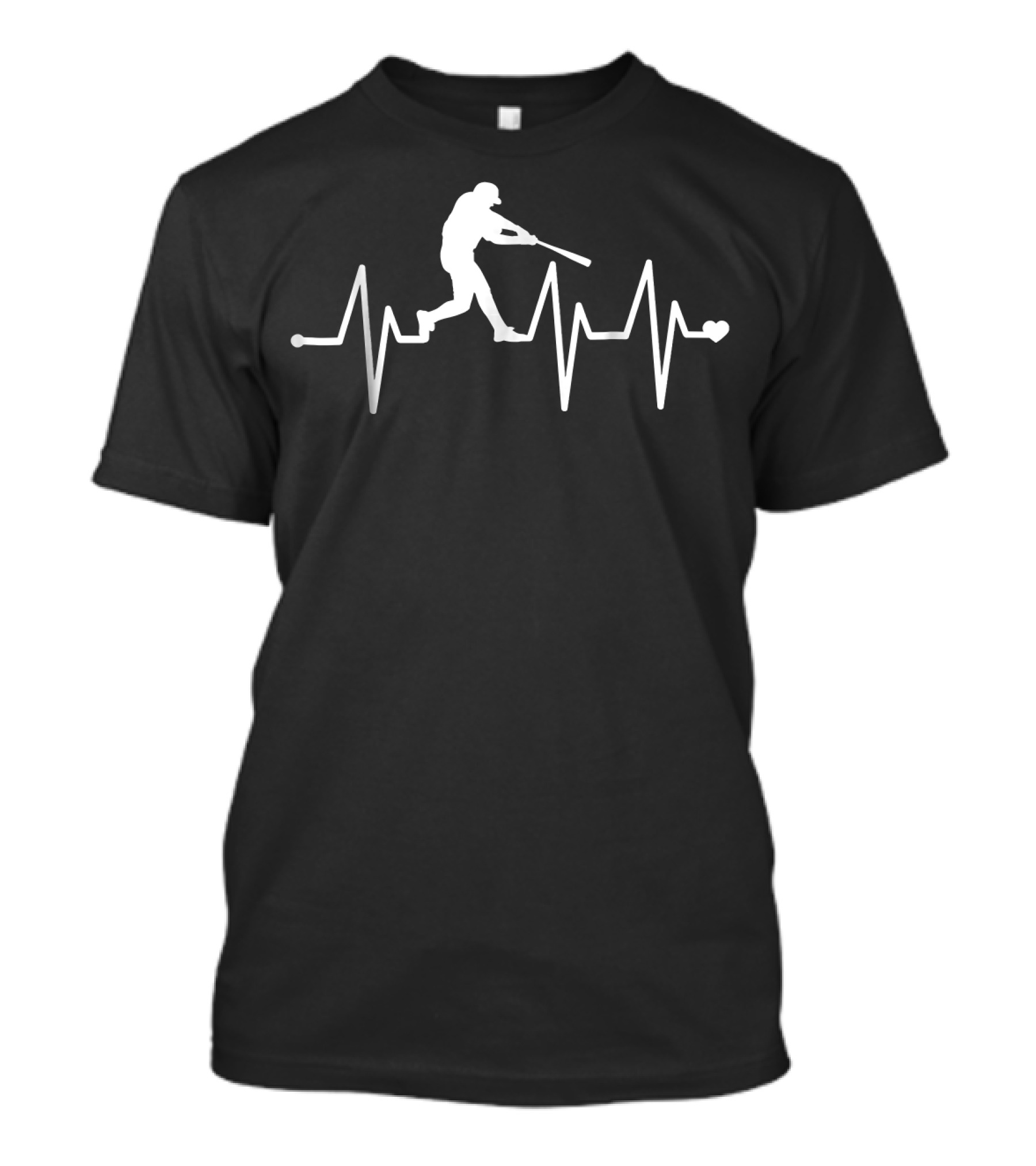Baseball Heartbeat Pulse Funny Baseball Player T-Shirt