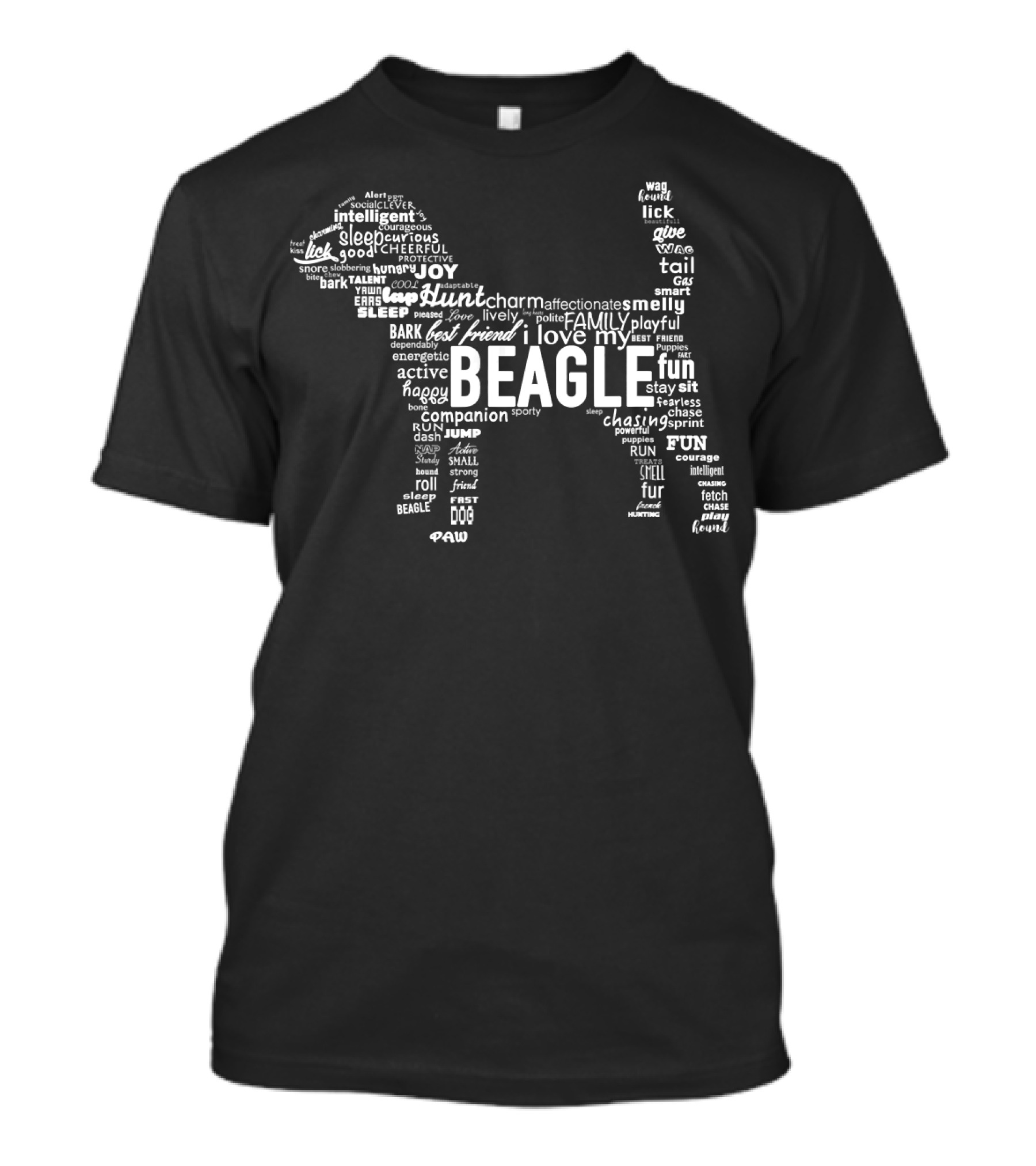 Beagle Joy Sleep Hunt Bark Family Companion Chase Fun Active Loyal Tail Paw T-Shirt