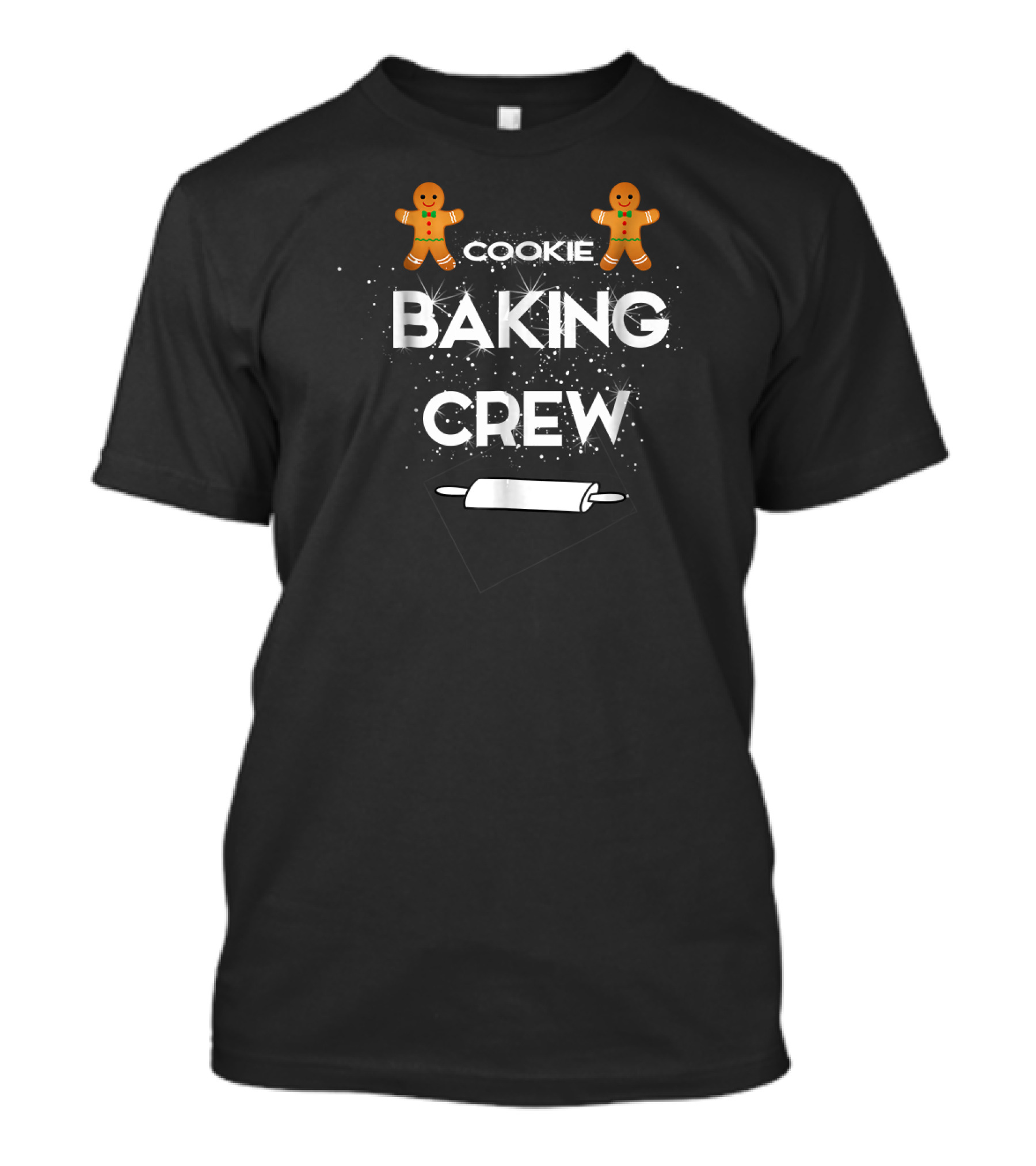 Cookie Baking Crew Gingerbread Rolling Pin Christmas Holiday T-Shirt
