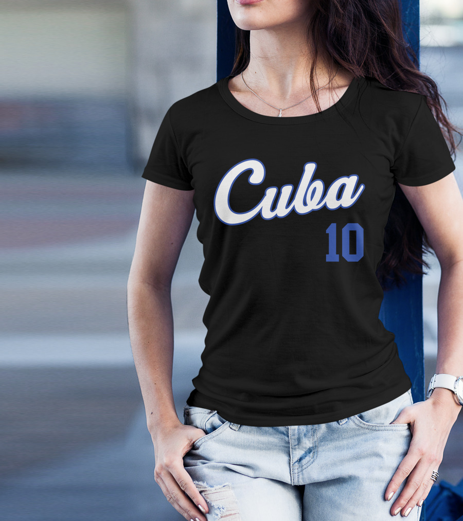 Cuba Baseball Remera Beisbol Cuban 10 T-Shirt