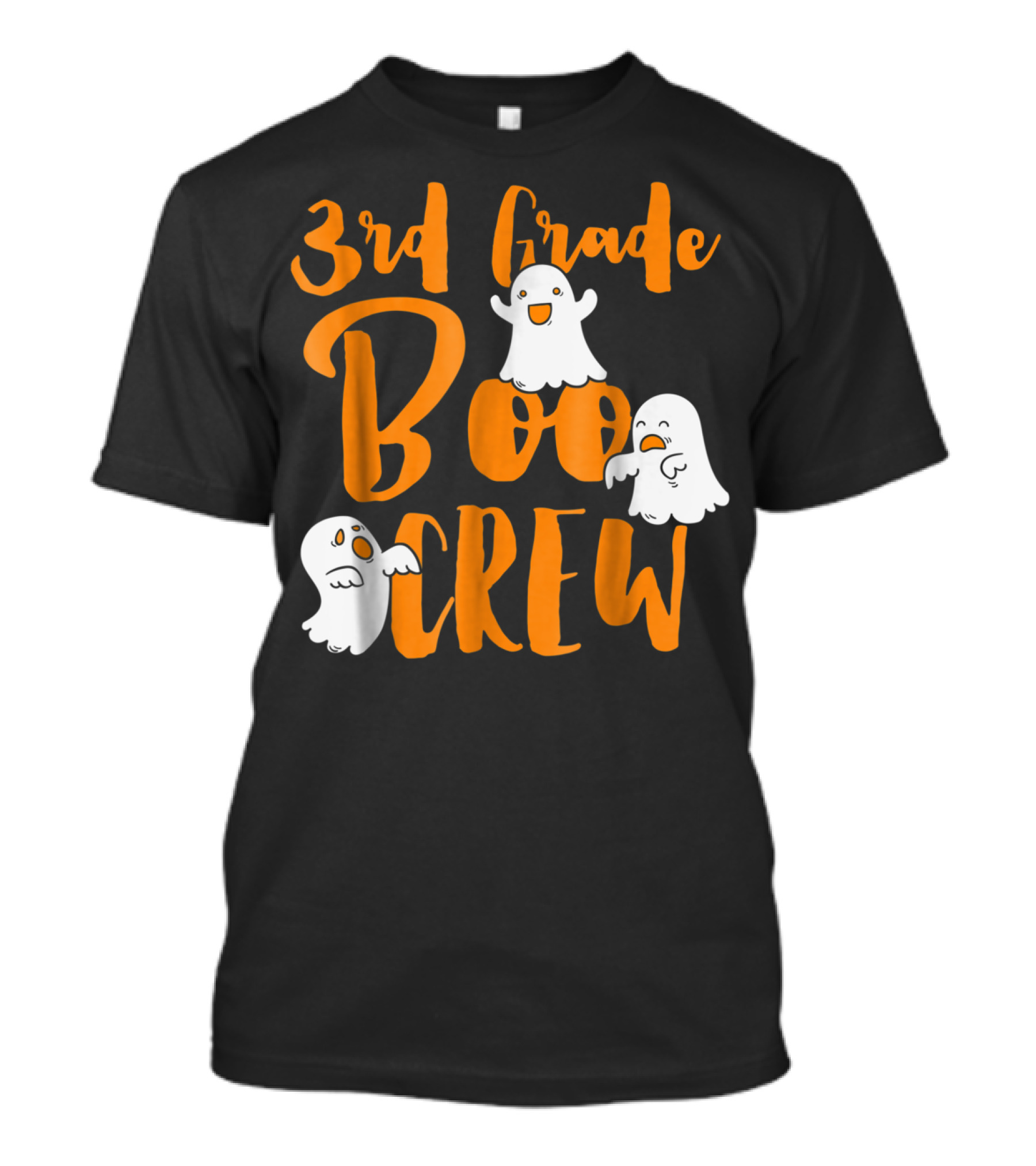 3rd Grade Boo Crew Ghosts Halloween T-Shirt