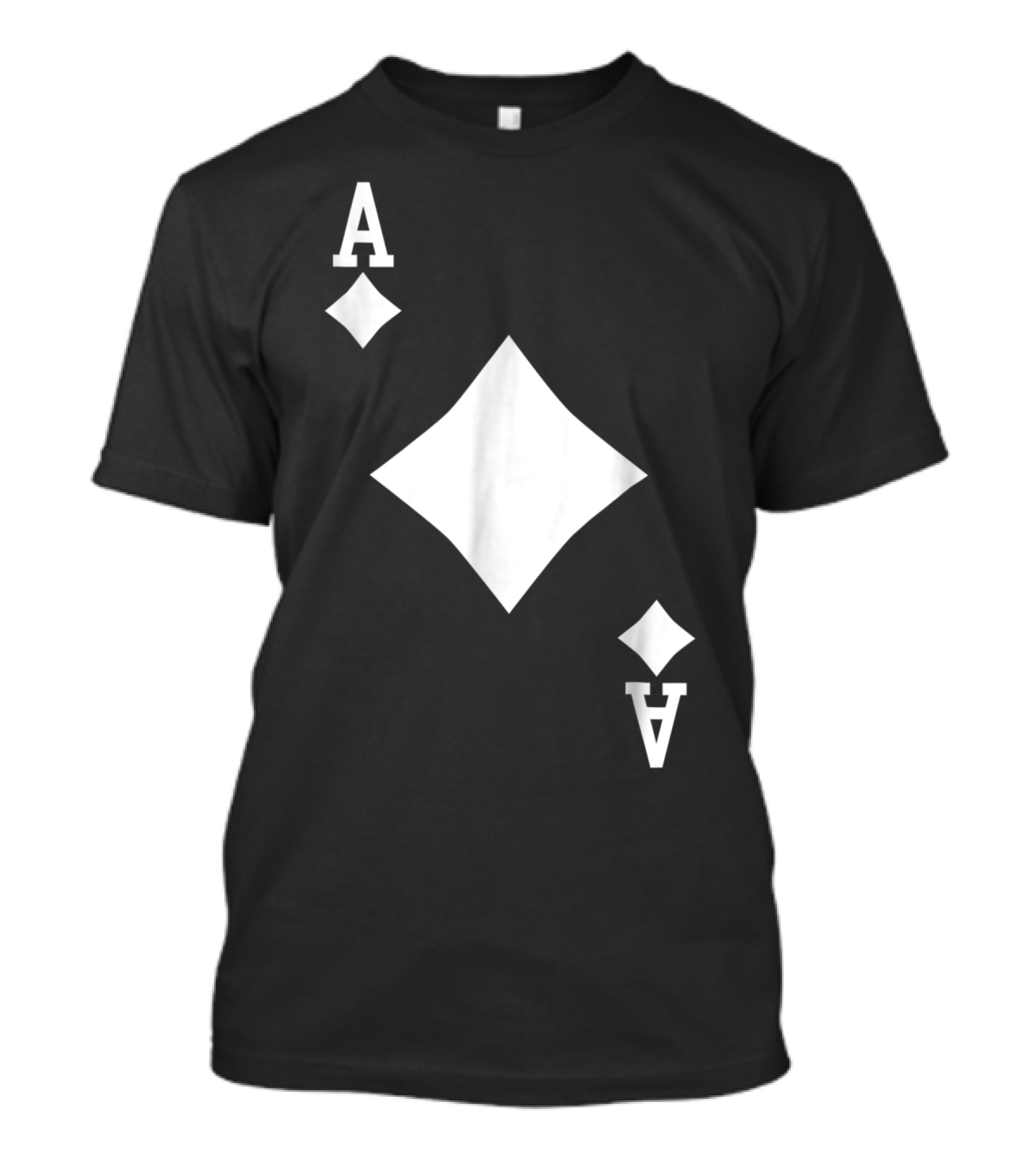 Ace Of Diamonds Card Halloween Costume Dark T-Shirt