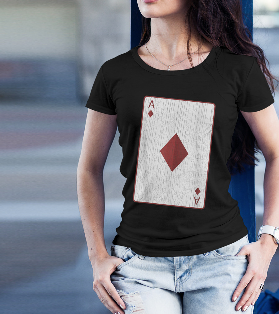 Ace Of Diamonds Card Halloween Costume Playing Deck T-Shirt