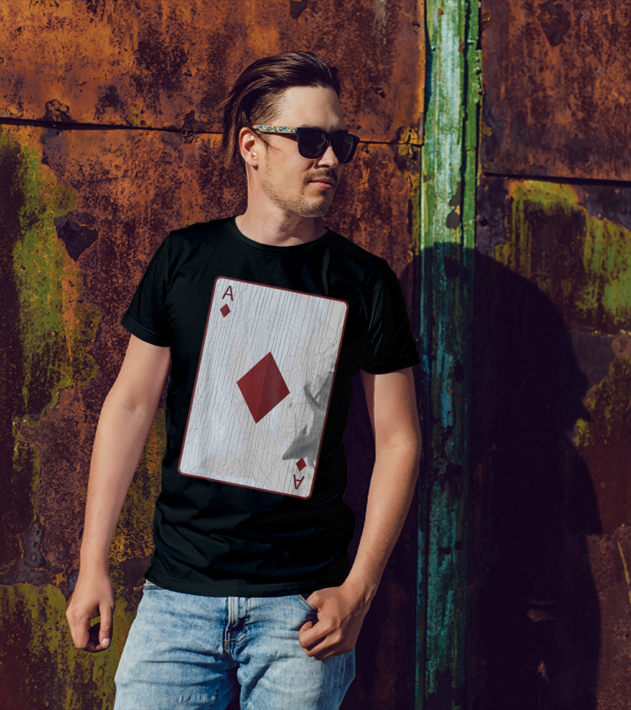 Ace Of Diamonds Card Halloween Costume Playing Deck T-Shirt