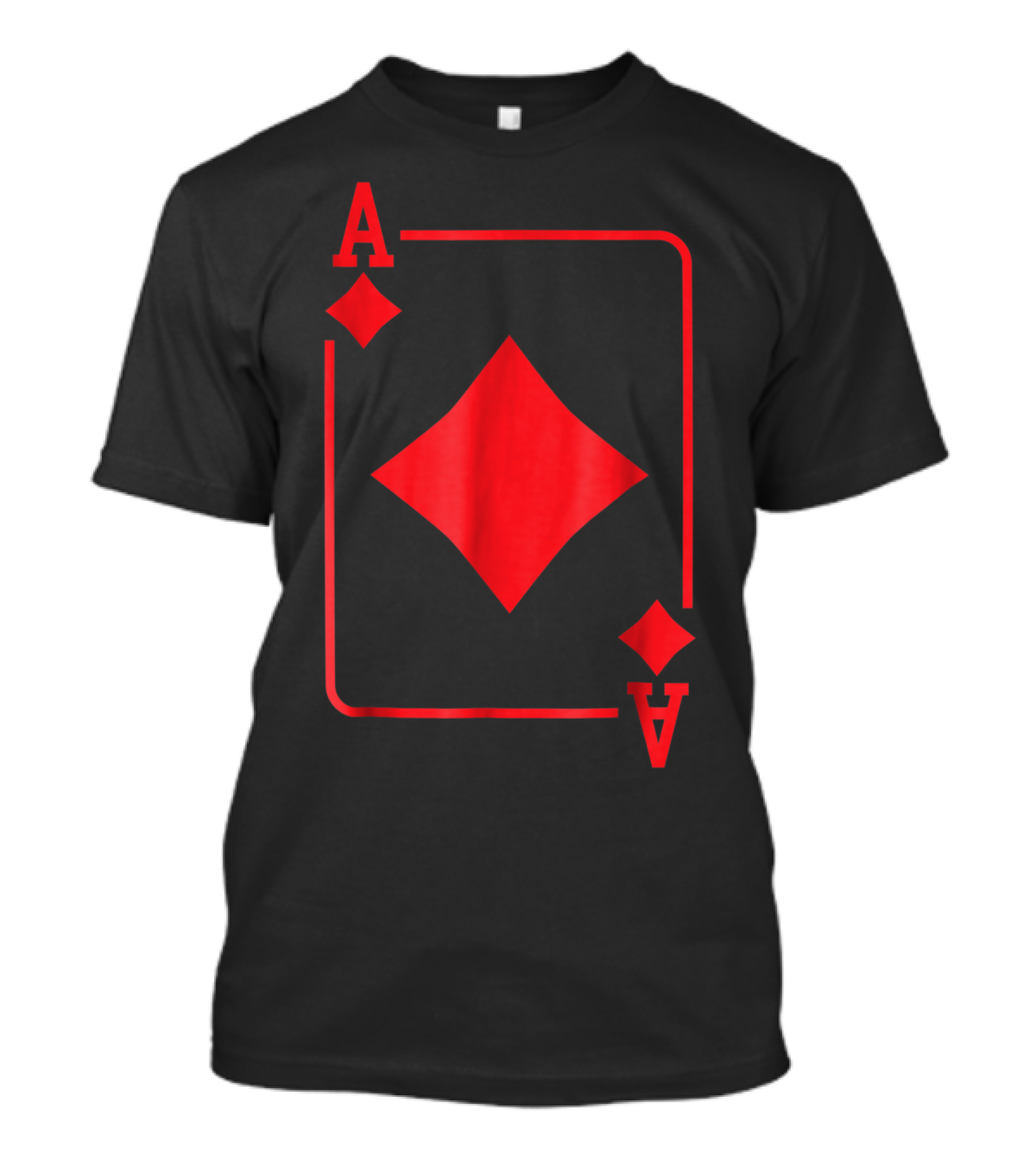 Ace Of Diamonds Card Red T-Shirt