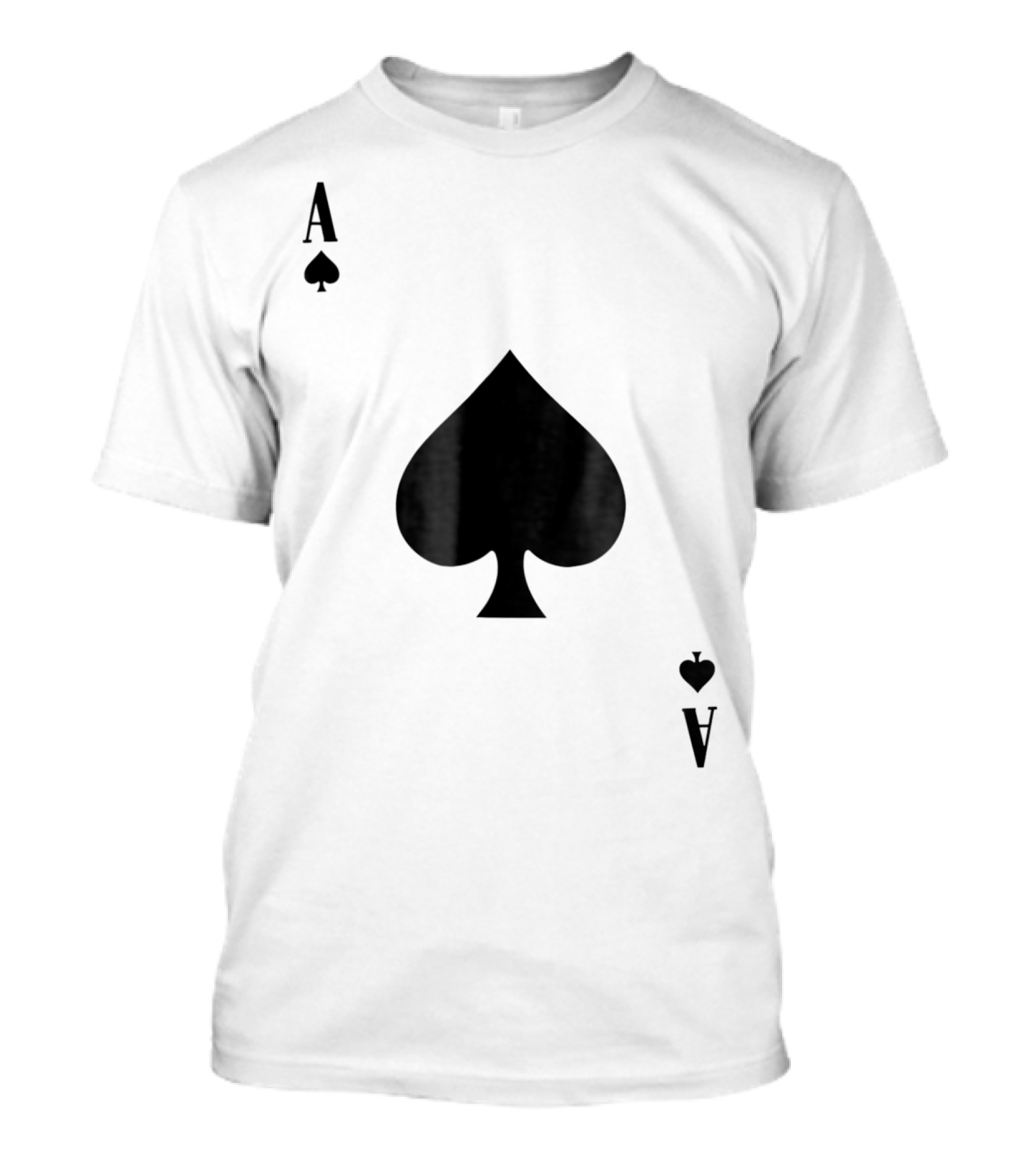 Ace Of Spades Card Costume Halloween Poker T-Shirt