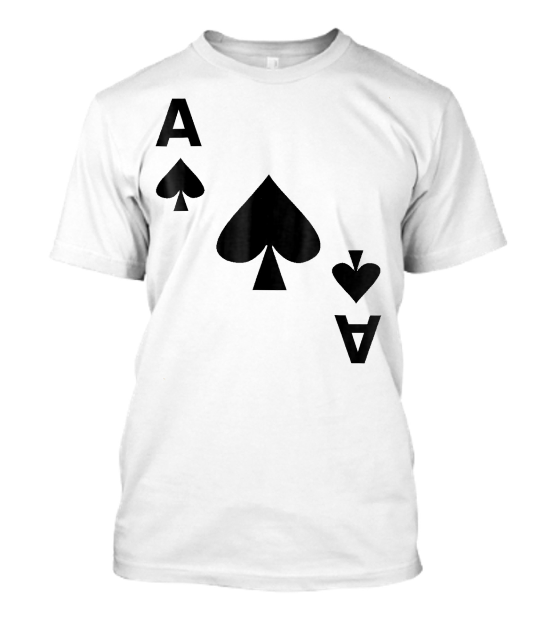 Ace Of Spades Halloween Card Black T-Shirt