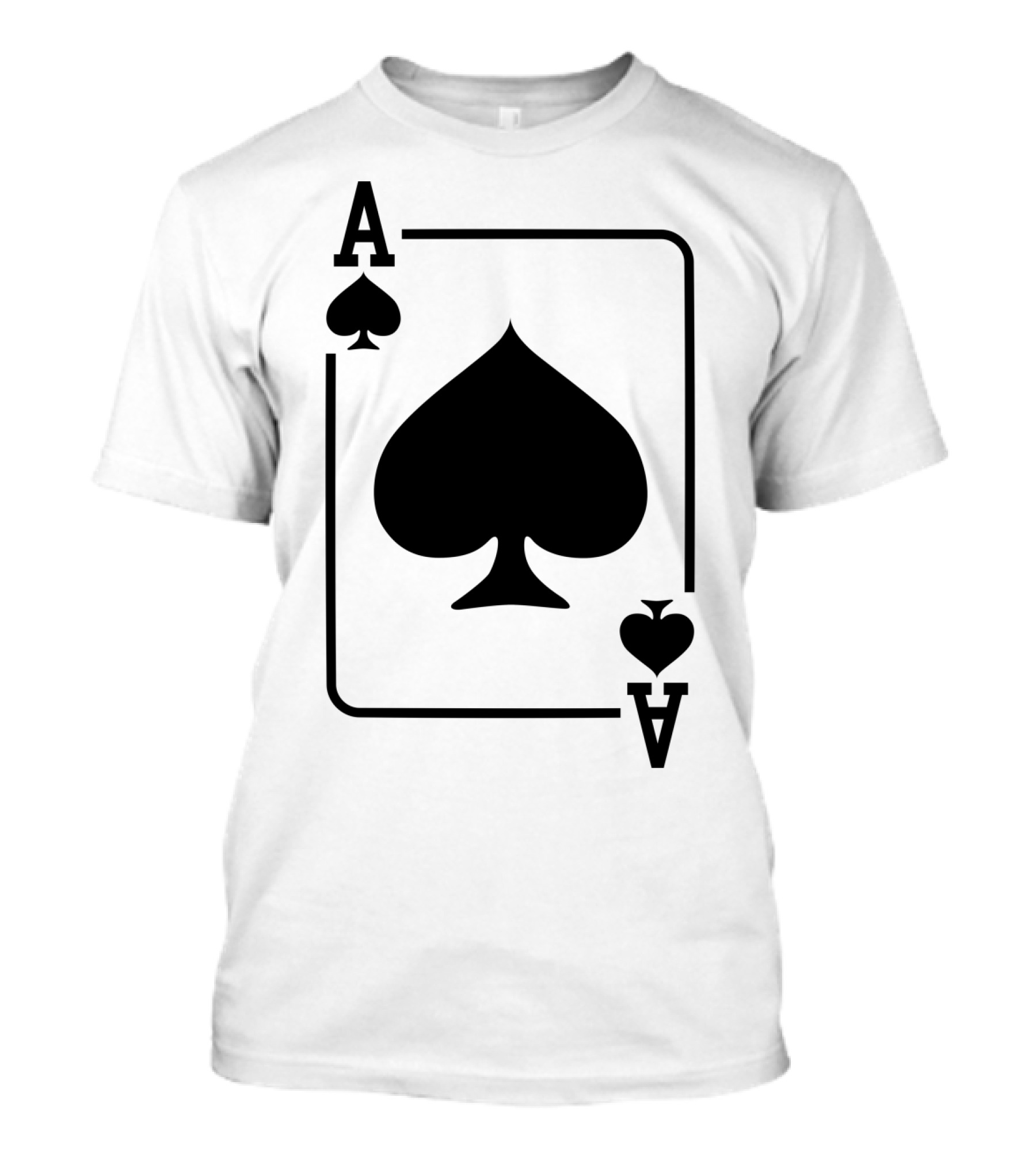 Ace Of Spades Playing Card Halloween Dark T-Shirt