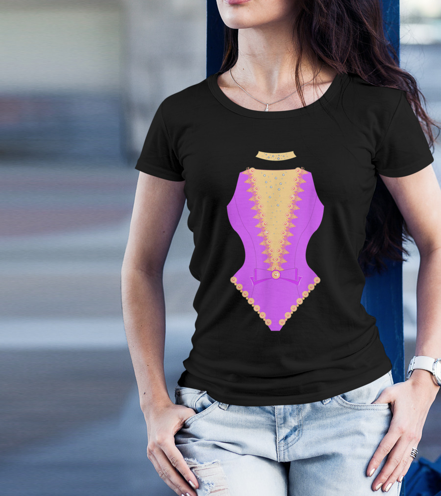 Aerial Silks Pink And Gold Showman Costume T-Shirt
