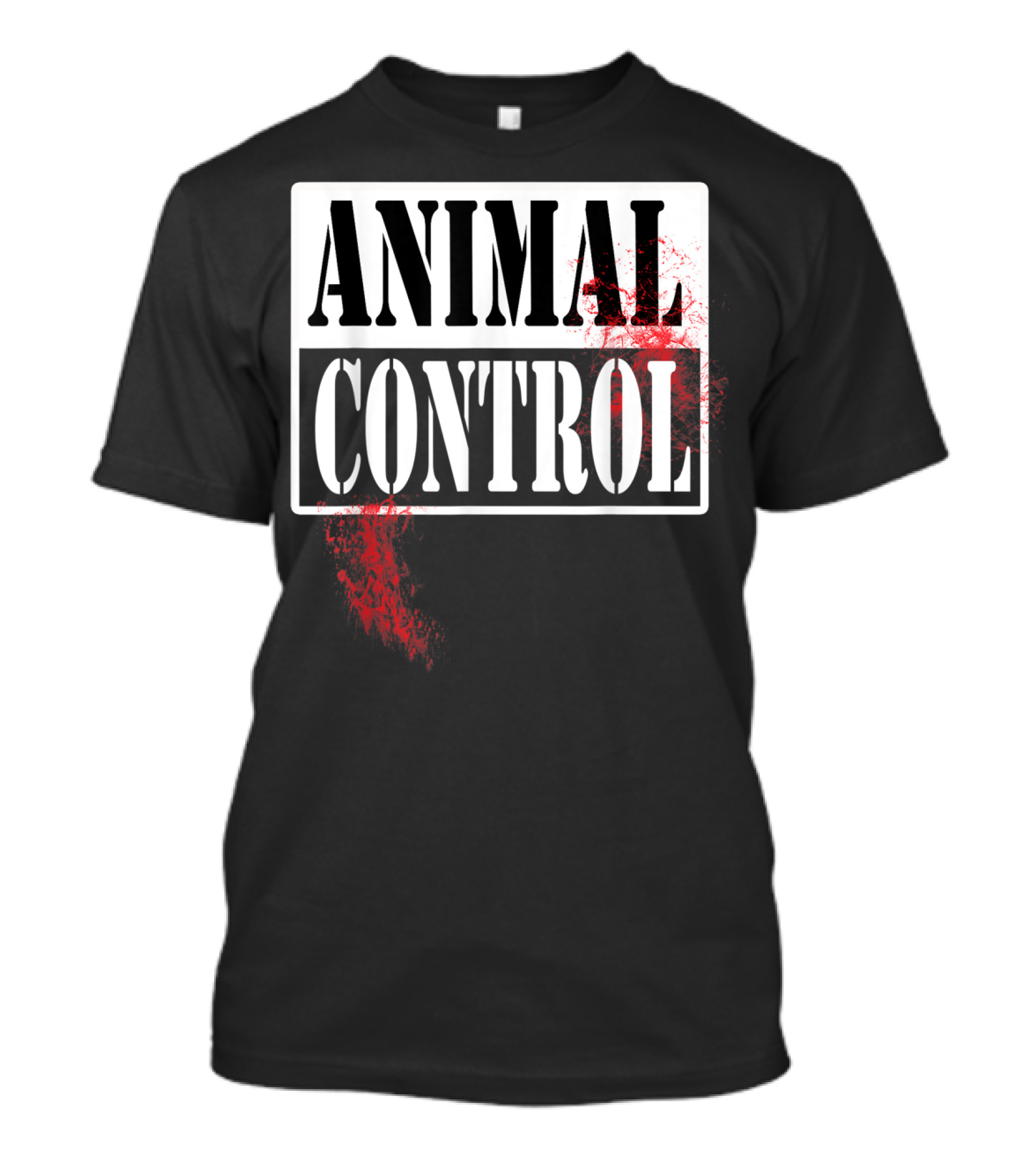 Animal Control Blood Splatter T-Shirt
