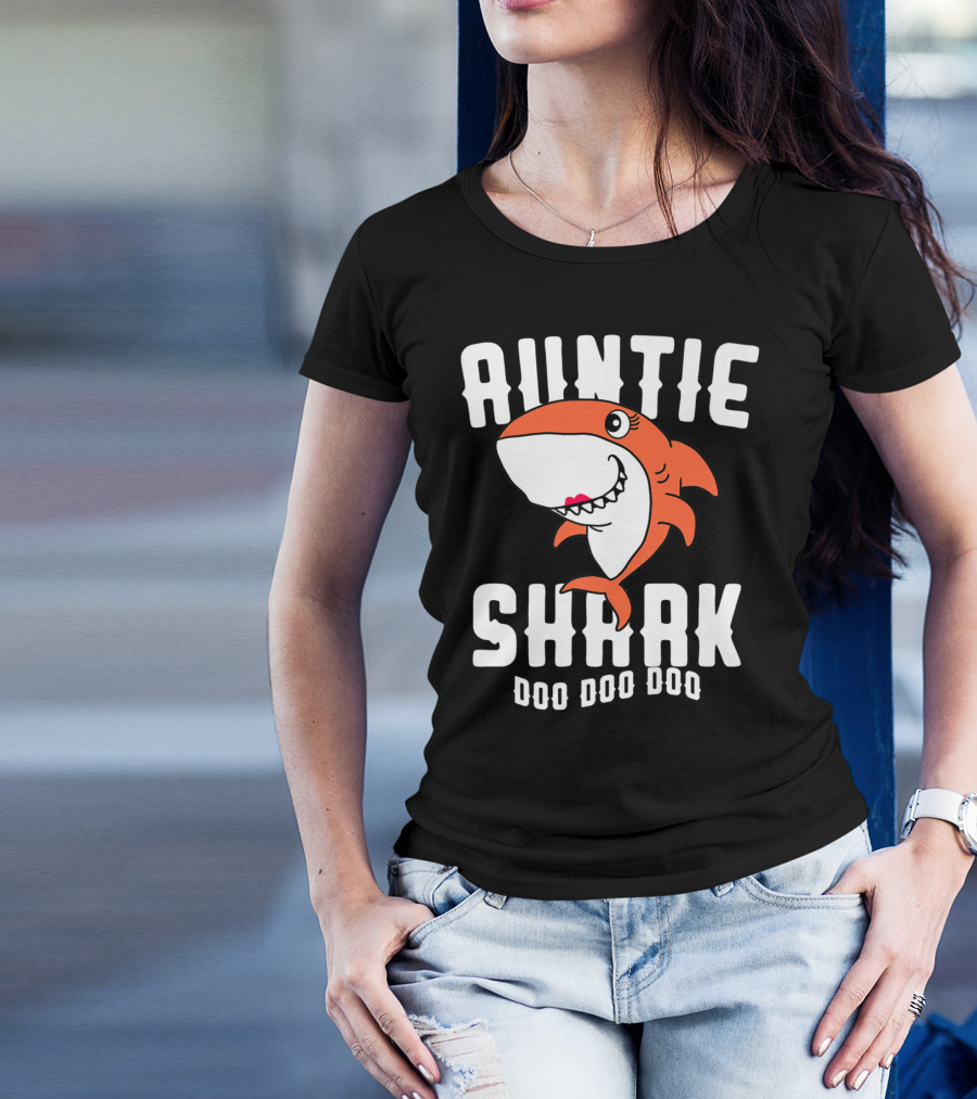 Auntie Shark Doo Doo Doo T-Shirt