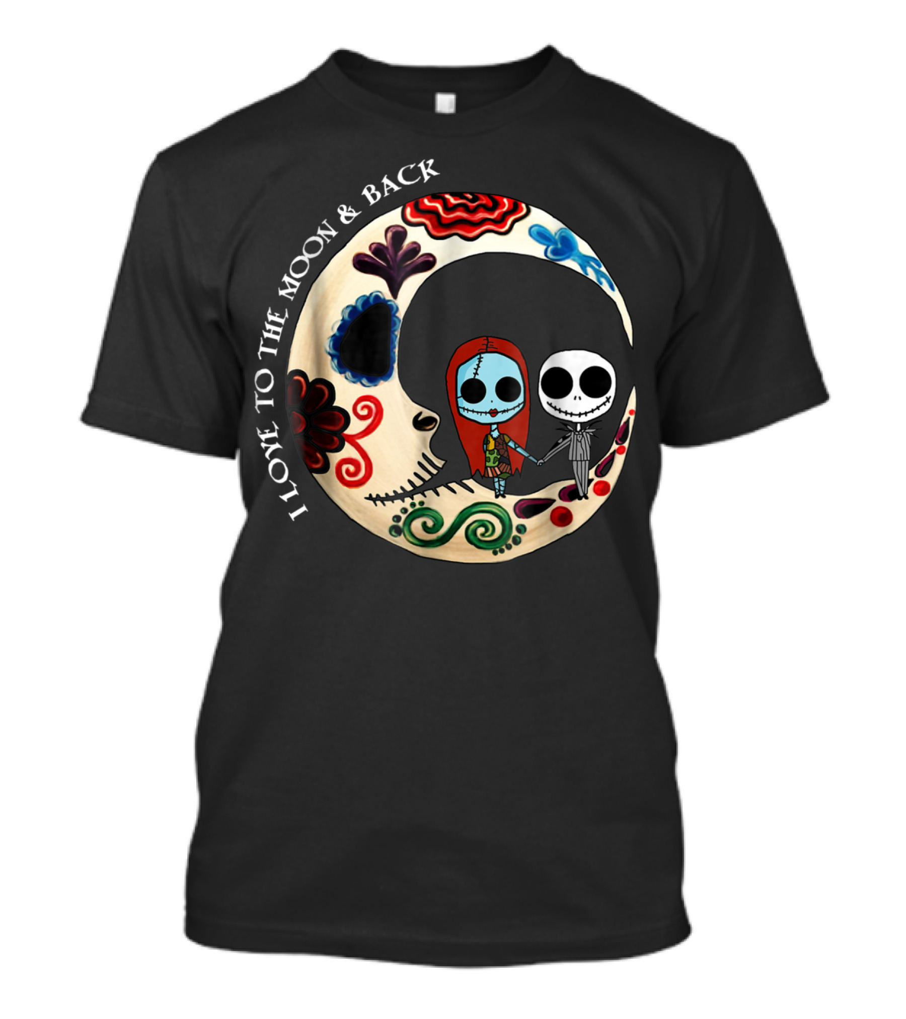 Awesome Halloween I Love You To The Moon Back Nightmare Inspired Love T-Shirt