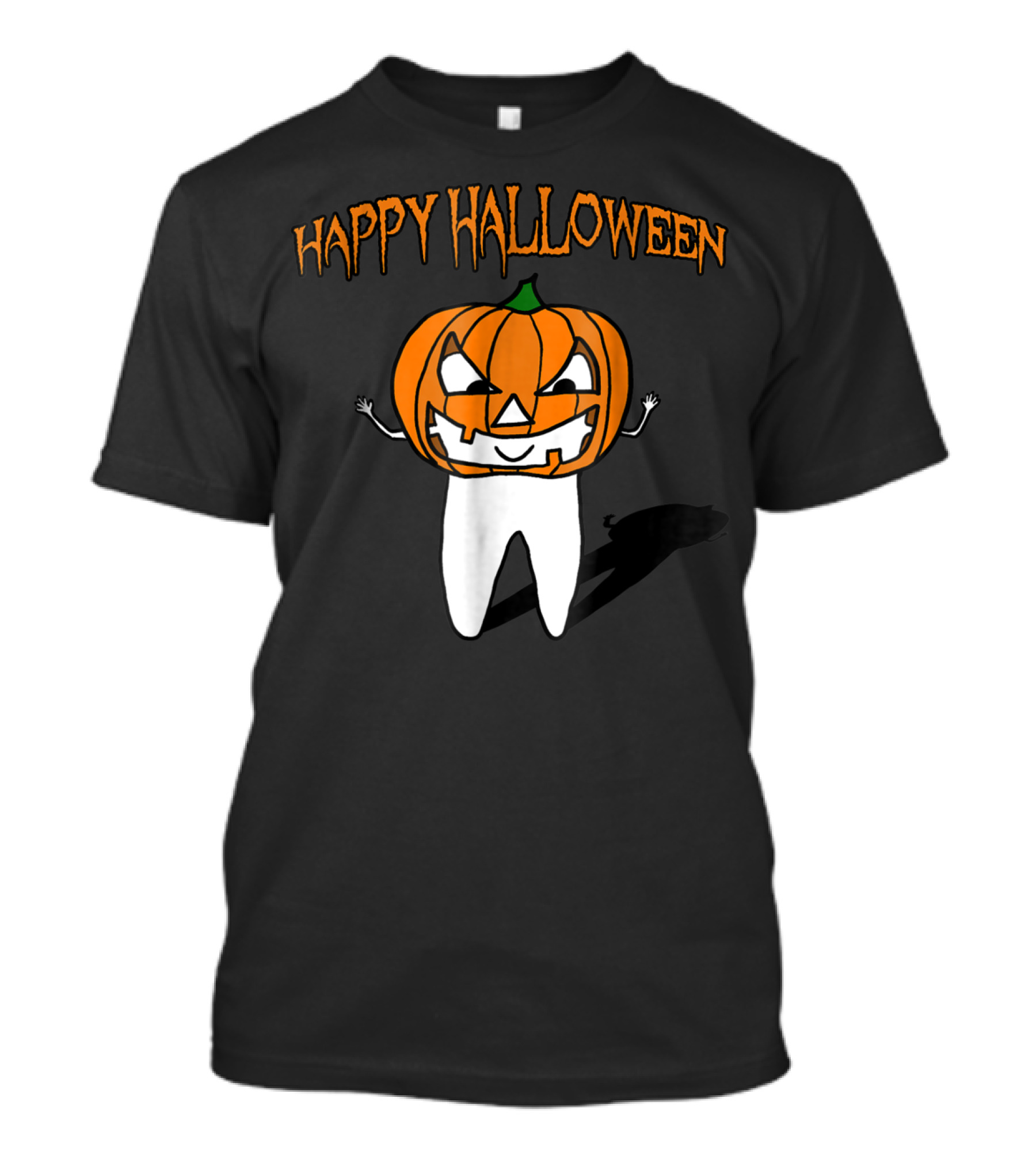 Happy Halloween Tooth With Jack-O'-Lantern T-Shirt