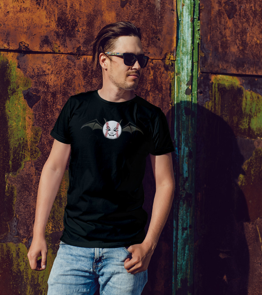 Baseball Bat Ball With Wings T-Shirt