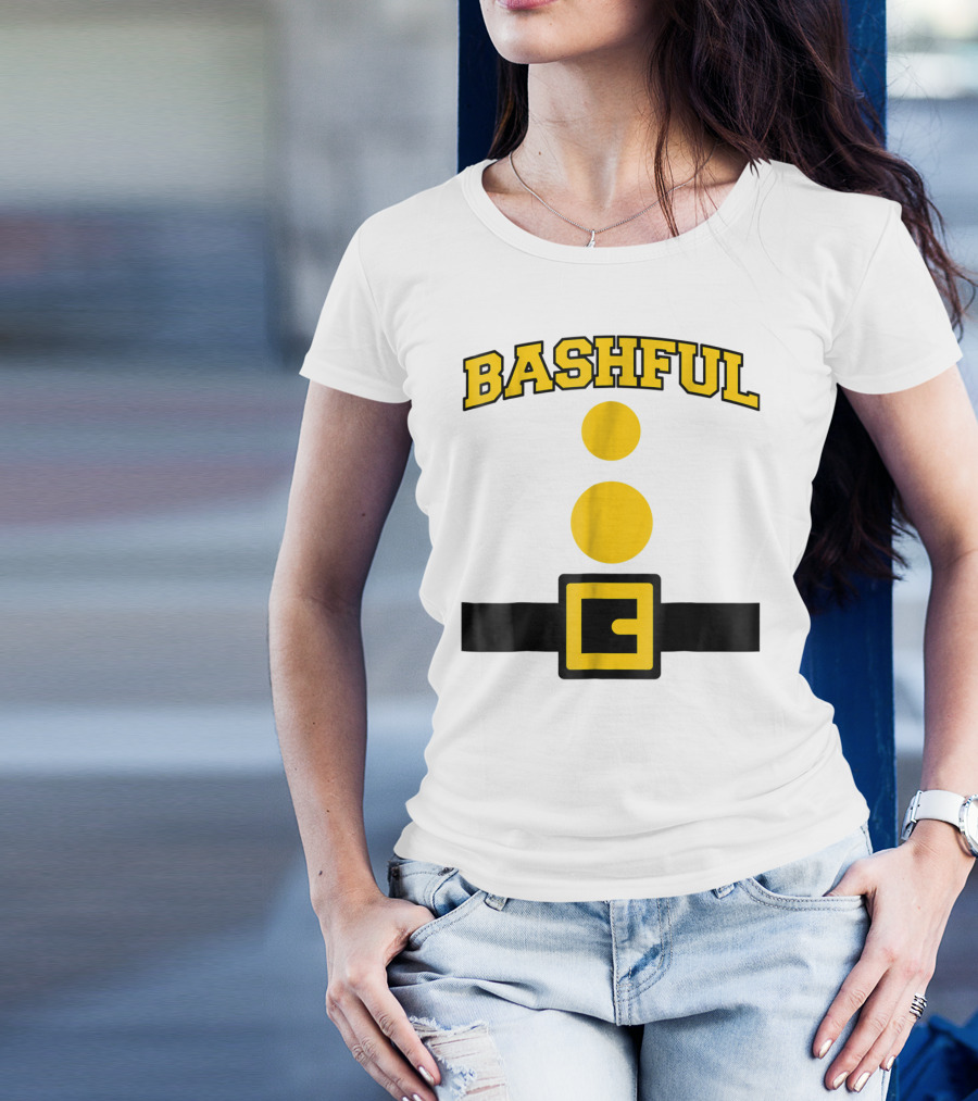 Bashful Dwarf Costume Belt And Buttons T-Shirt