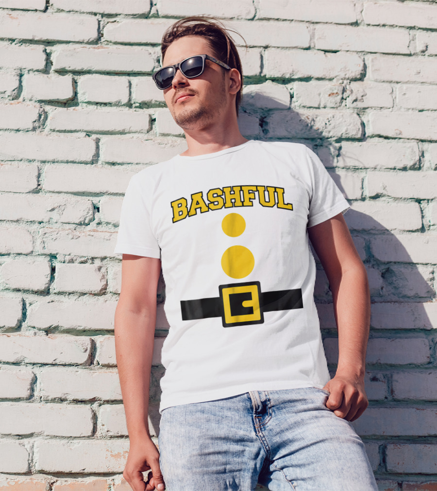 Bashful Dwarf Costume Belt And Buttons T-Shirt