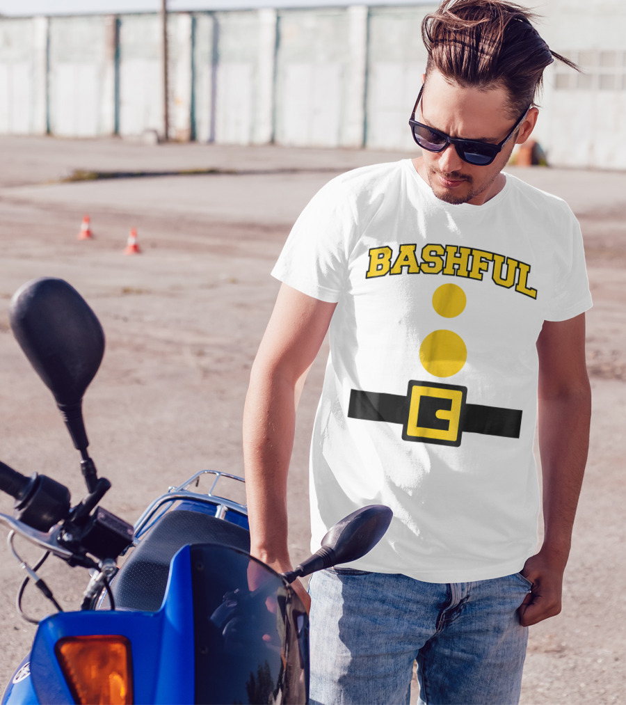 Bashful Dwarf Costume Belt And Buttons T-Shirt