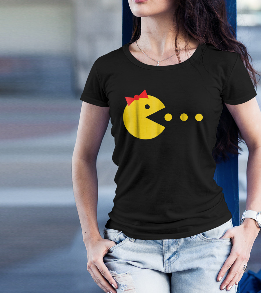 Pac-Man Inspired Best Halloween Costume For Girl Women Video T-Shirt