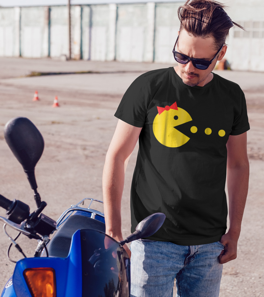 Pac-Man Inspired Best Halloween Costume For Girl Women Video T-Shirt