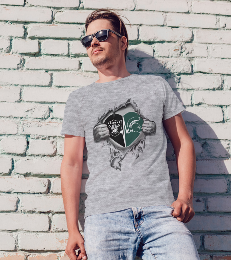 Raiders Spartans Heartbeat Passion T-Shirt