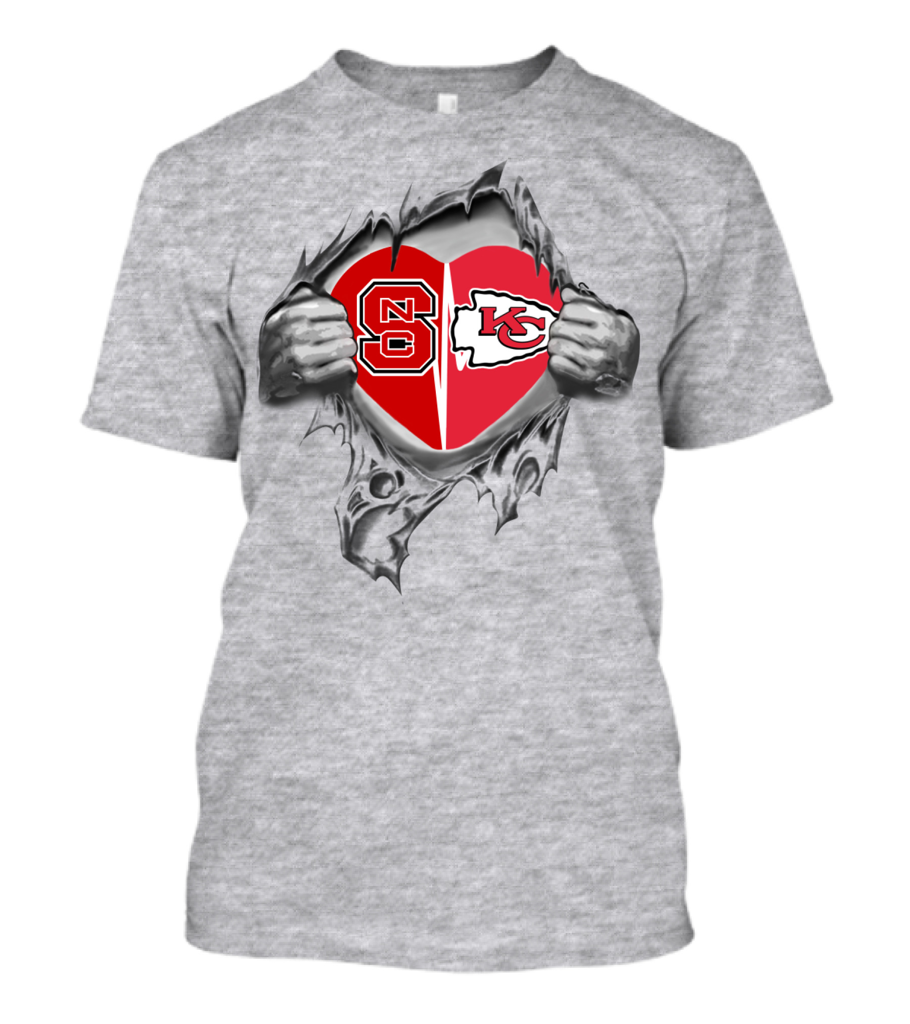 NC State Chiefs Heart T-Shirt