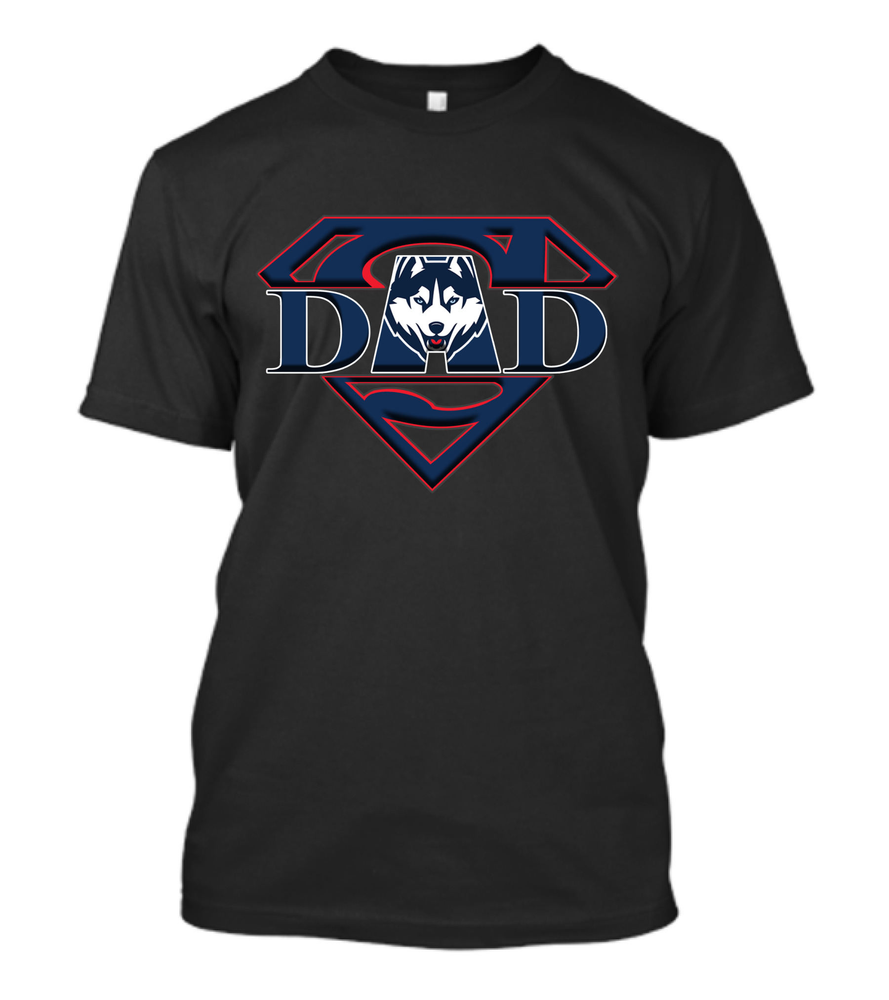 UConn Huskies Dad Superman T-Shirt