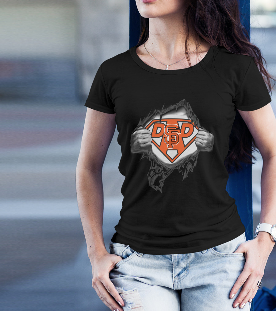 Giants SF Super Dad Hero Emblem T-Shirt