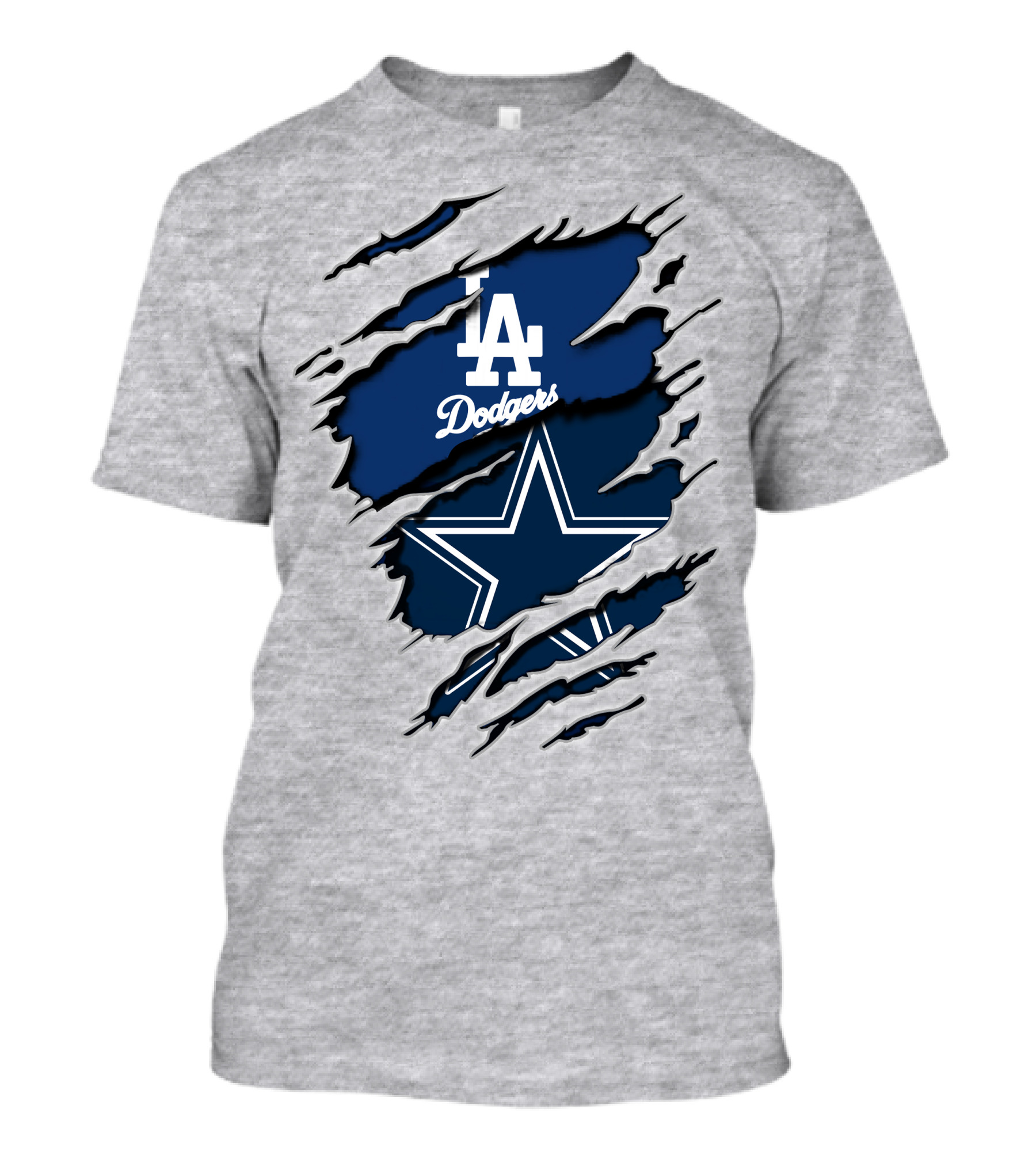 LA Dodgers And Cowboys Star Iconography T-Shirt