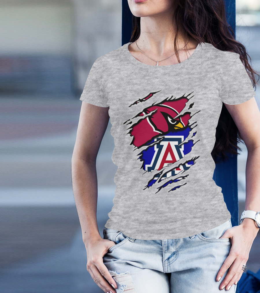 Arizona Cardinals Wildcat Claw Mashup T-Shirt