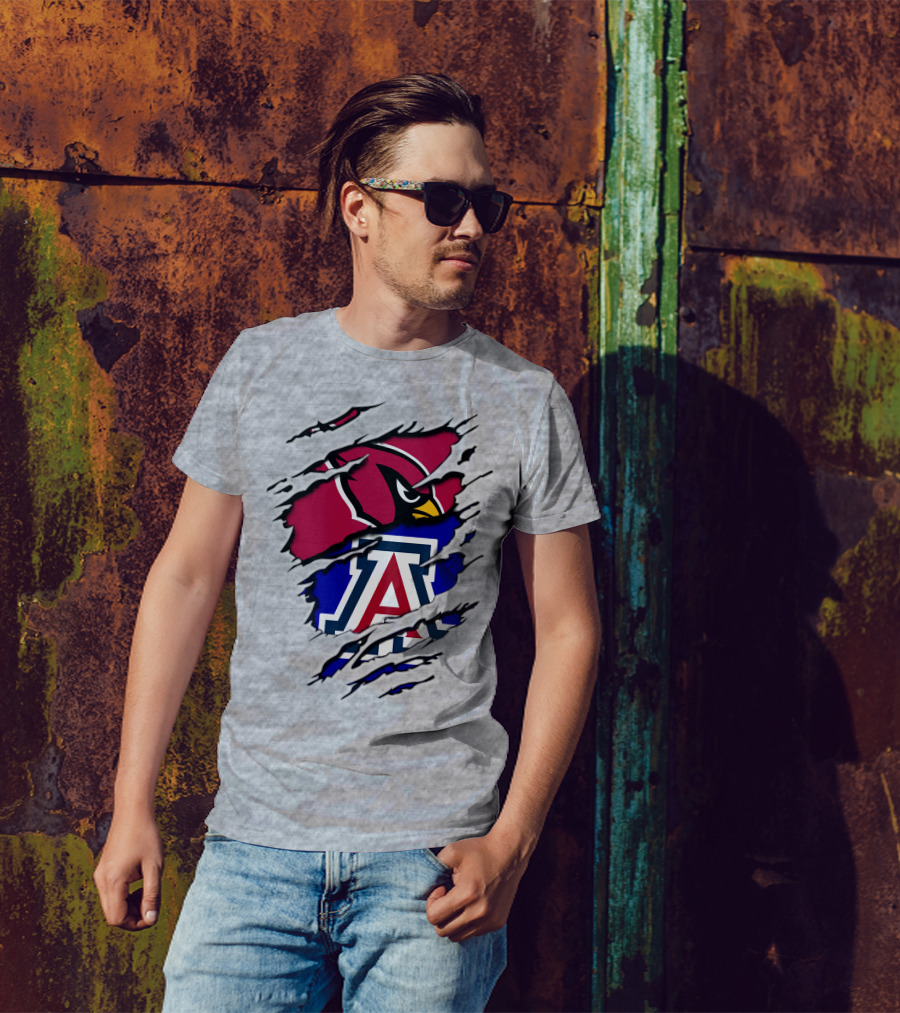Arizona Cardinals Wildcat Claw Mashup T-Shirt