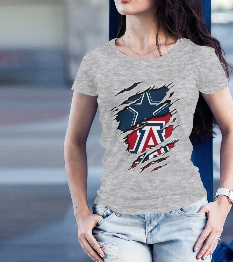 Cowboys Arizona Star Torn Claw T-Shirt
