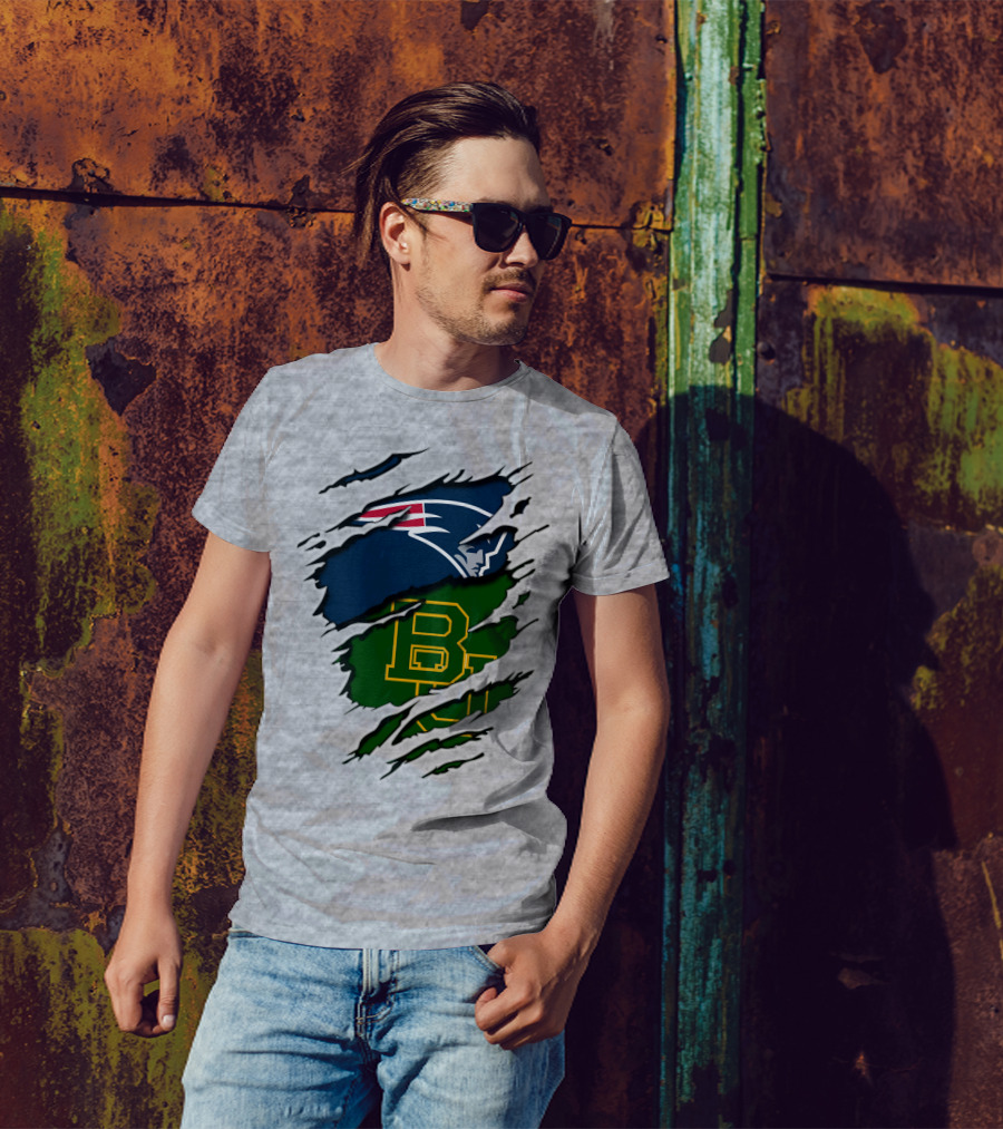 Patriots Baylor BU Logo Mashup T-Shirt