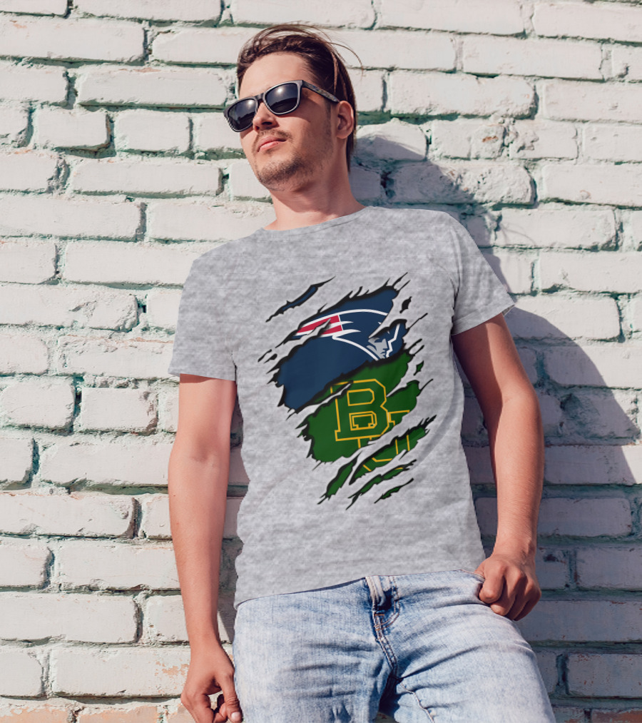 Patriots Baylor BU Logo Mashup T-Shirt