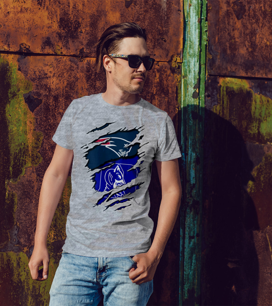 Patriots Duke Blue Devils Football Collaboration T-Shirt