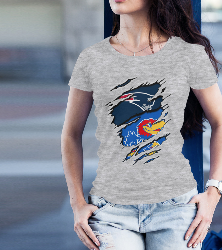 Patriots Jayhawks Kansas Fusion Sports Fan T-Shirt