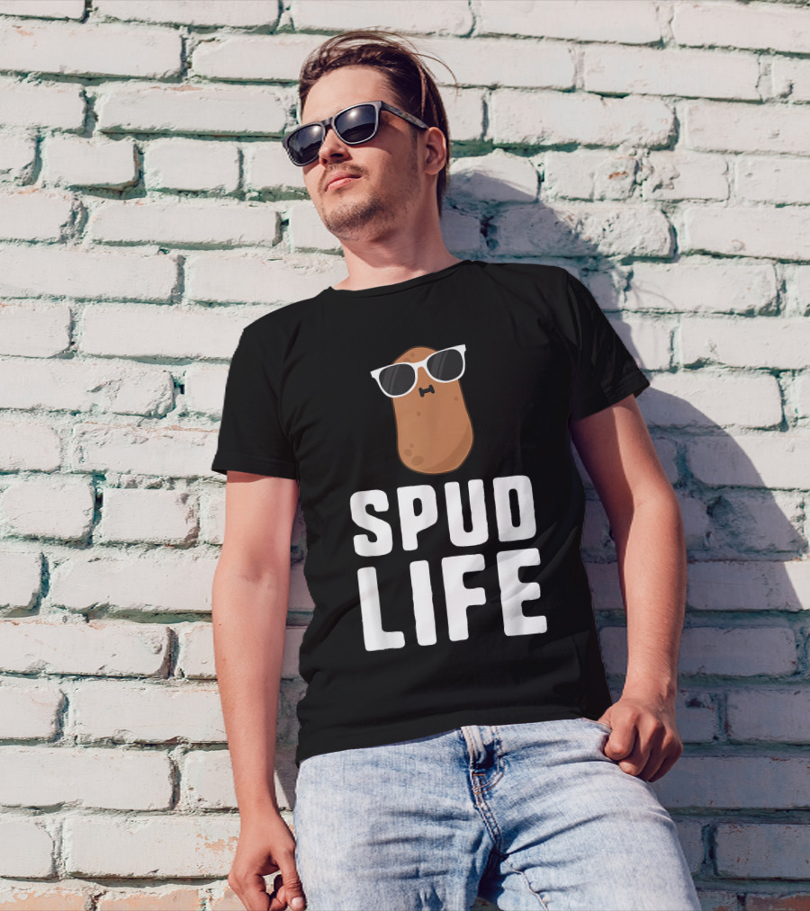 Spud Life Potato Food Humor Vegetable Cool Sunglasses T-Shirt